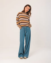 Round Neck Stripe Knit