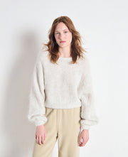 Nib Round Neck Knit