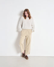 Nib Round Neck Knit