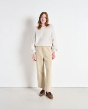 Nib Round Neck Knit