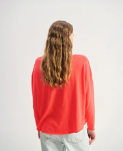Son Loose V-Neck LS Tee