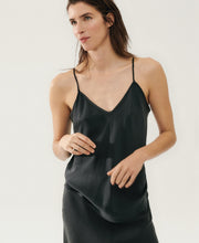 Bias Cut Black Cami
