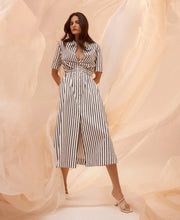 Lina Stripe Shirt Dress