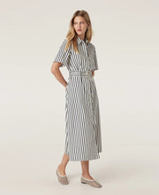 Lina Stripe Shirt Dress