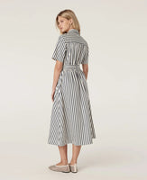 Lina Stripe Shirt Dress