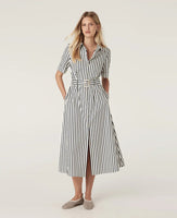 Lina Stripe Shirt Dress