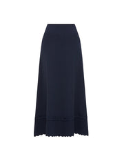 Villa Crepe Knit Scallop Skirt