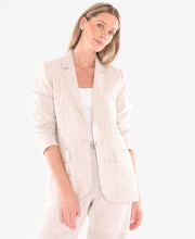 Pinstripe Linen Jacket