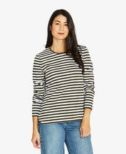 Stripe L/S Crew Tee