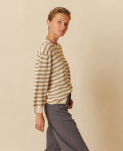 Box Cut Two Tone Stripes Knit