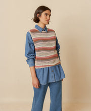 Multi Colour Crochet Knit Vest