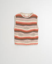 Multi Colour Crochet Knit Vest