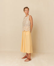 Poplin Sleeveless Embroidery Top