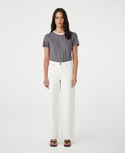 Avril Mid Rise Slouchy White Jean