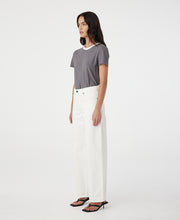 Avril Mid Rise Slouchy White Jean