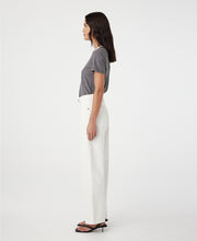 Avril Mid Rise Slouchy White Jean