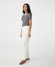 Avril Mid Rise Slouchy White Jean