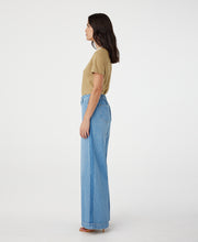 Lotus Mid Rise Wide Leg Bluejay Pant