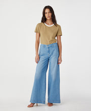 Lotus Mid Rise Wide Leg Bluejay Pant