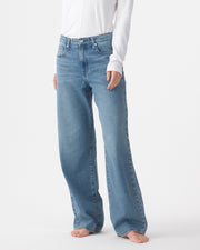 Olive Mid Rise Slouchy Marina Mid Blue Jean