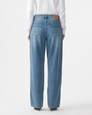 Olive Mid Rise Slouchy Marina Mid Blue Jean