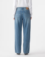 Olive Mid Rise Slouchy Marina Mid Blue Jean