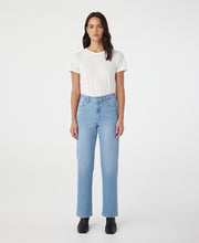 Zoe High Rise Straight Kingfisher Jean