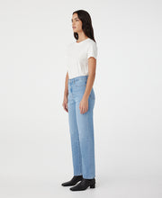 Zoe High Rise Straight Kingfisher Jean