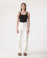 Zoe High Rise Straight Soft White Jean