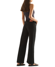 Elise Mid Rise Straight Black Jean