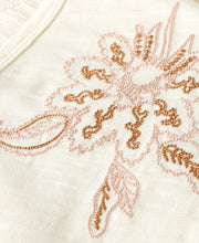 Embroidered V-Neck T-Shirt