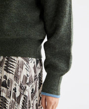 Fuzzy Crew Neck Pullover