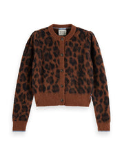 Fuzzy Jacquard Cardigan