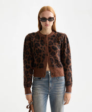 Fuzzy Jacquard Cardigan