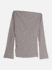 Gingham LS T-Shirt