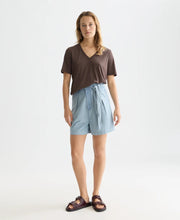Linen V-Neck T-Shirt