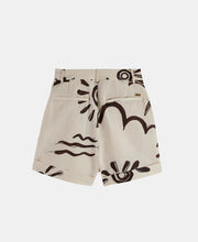 Printed High Rise Shorts