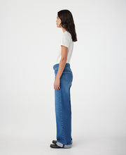 Mia Mid Rise Wide Leg Cuffed Liberty Jean