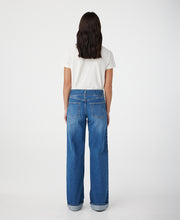 Mia Mid Rise Wide Leg Cuffed Liberty Jean