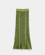 Ribbed Knitted Maxi Skirt