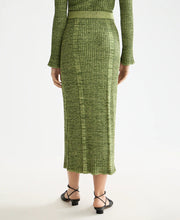 Ribbed Knitted Maxi Skirt