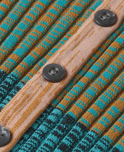Stripe Short Sleeve Cardigan