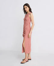 Structured Gingham Midi Dress