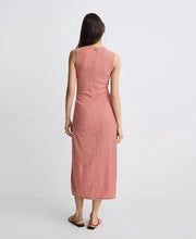 Structured Gingham Midi Dress