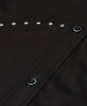 Studded Button Midi Dress