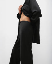 Bias Cut Black Pants