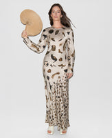 Full Sleeve Bias Miracles Hazelnut Dress