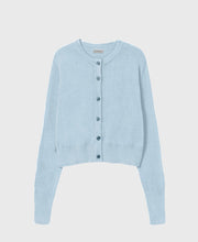 Wool Cropped Cornflower Cardigan