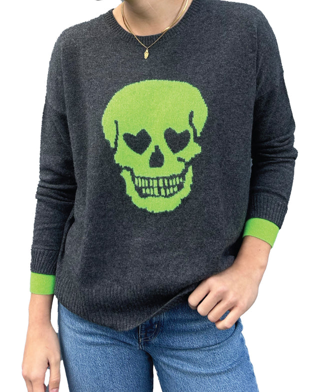 Skull Charcoal Sweater