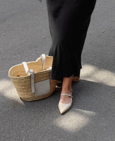 Long Bias Cut Black Skirt